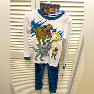 Boys size 8, Jurassic Park pajamas